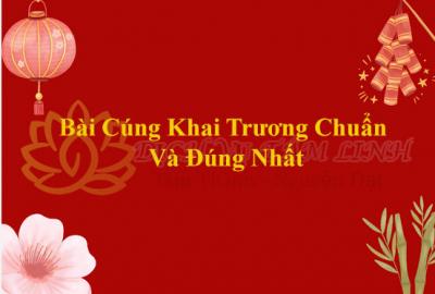Bài Cúng Khai Trương Chuẩn Và Đúng Nhất