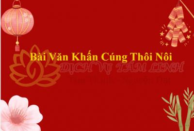 Bài Văn Khấn Cúng Thôi Nôi