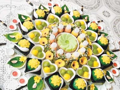 Mâm cúng đầy tháng cho bé tại Dĩ An Bình Dương